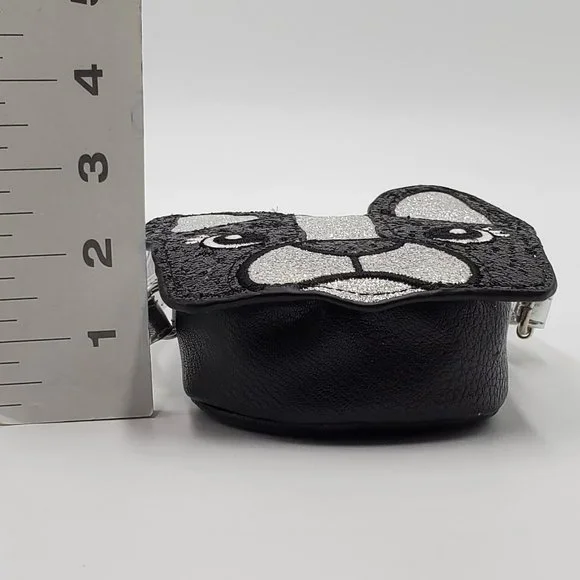 Justice Glitter Boston Terrier Mini Cross Body Bag - Picture 10 of 14